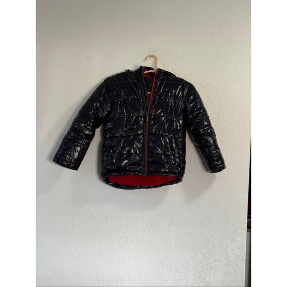 Tommy Hilfiger Puffer Coat Jacket Boys 7 dark blue Hoodie Fleece Full Zip
